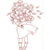 MATRIZ DE BORDADO - MENINA COM FLORES