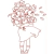 MATRIZ DE BORDADO - MENINA COM FLORES