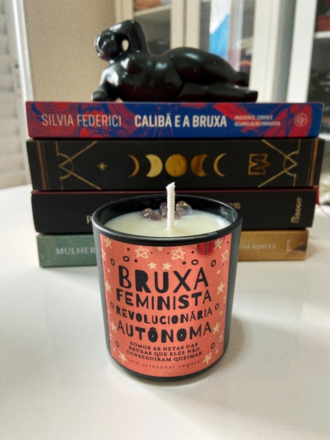 VELA BRUXA FEMINISTA COM CRISTAL