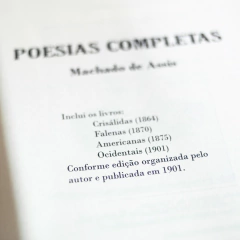 Poesias Completas – Machado de Assis - 2ª edição - Editora Isto Edições – Livros de poesia