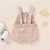 Jardineira Bebê Tricot Dia de Sol Rosa - comprar online