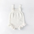 Romper Bebê Tricot Babados Branco