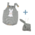 Romper Bebê Tricot Coelhinho Cinza + Brinde - comprar online