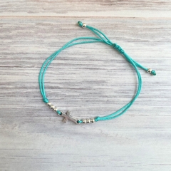 Pulsera Cruz turquesa - comprar online