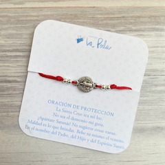 Pulsera San Benito rojo