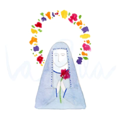 Virgen de las flores (8 unidades)