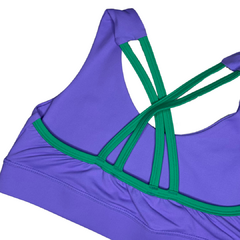 Top Eleve Roxo Alça Verde na internet