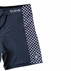 Bermuda Eleve Cinza Quadriculado - Eleve Performance