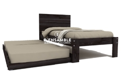 Cama Canguro Matrimonial / Individual con buró - D'Ensamble Muebles