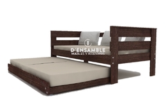 Canguro Cama Matrimonial/Individual, C/ Respaldo Y Descansa Brazos. - tienda en línea