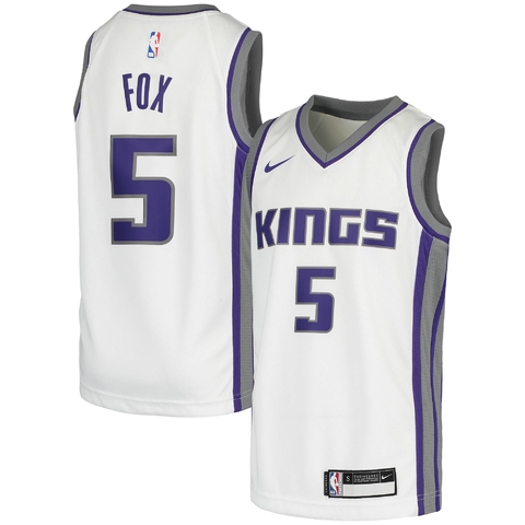 Regata Sacramento Kings Fox #5 Nike 2022 - Branco