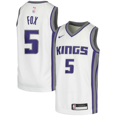 Regata Sacramento Kings Fox #5 Nike 2022 - Branco