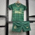 Kit Infantil Sporting Away e 24/25 - Verde - loja online