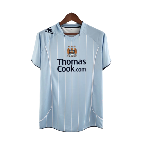 Camisa Manchester City Retrô 2008/09 Torcedor Masculina - Azul