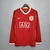 Camisa Manchester United Manga longa Home Retrô 2006/07 Masculina Torcedor - Vermelho