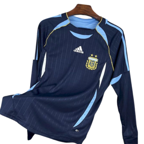 Camisa Argentina Manga longa Retrô 2006/07 Masculina Torcedor - Argentina