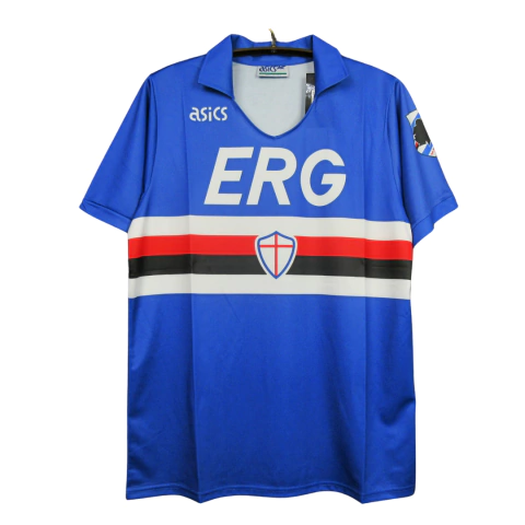 Camisa Sampdoria Retrô Home 1990/91 Torcedor Masculina - Azul
