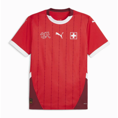 Camisa Suíça Home 24/25 Torcedor Puma Masculina - Vermelho