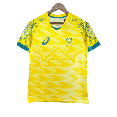 Camisa Austrália Home 24/25 Torcedor Masculino - Amarelo - comprar online