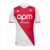 Camisa Monaco Home 24/25 Torcedor Masculino - Vermelho+Branco