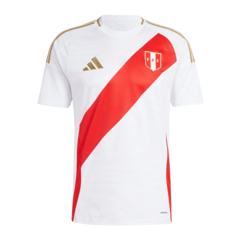 Camisa Peru Home 24/25 Torcedor Adidas Masculina - Branco