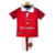 Kit Infantil Manchester United Home 1996/97 Retrô - Vermelho