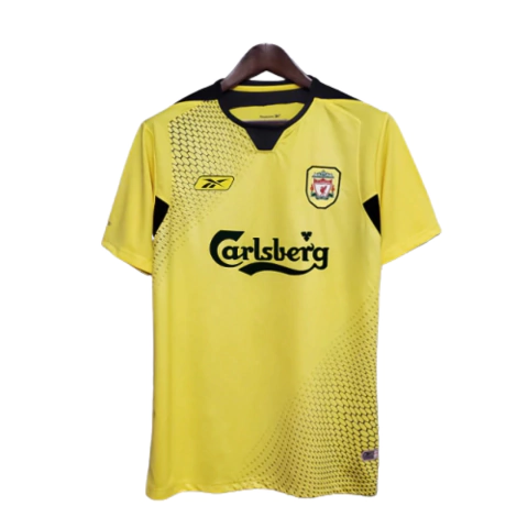 Camisa Liverpool Retrô Away 2004/2005 Torcedor Masculina - Amarelo