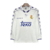 Camisa Real Madrid Manga longa Retrô Home 1994/1995 Masculina Torcedor - Branco