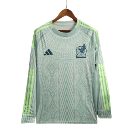 Camisa México Manga Longa Away 24/25 Torcedor Masculina - Verde