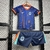 Kit Infantil Holanda Away 24/25 - Azul - loja online