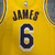 Regata Los Angeles Lakers Amarelo - James #6 - loja online