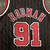 Regata NBA Chicago Bulls Preto - Rodman #91 - loja online