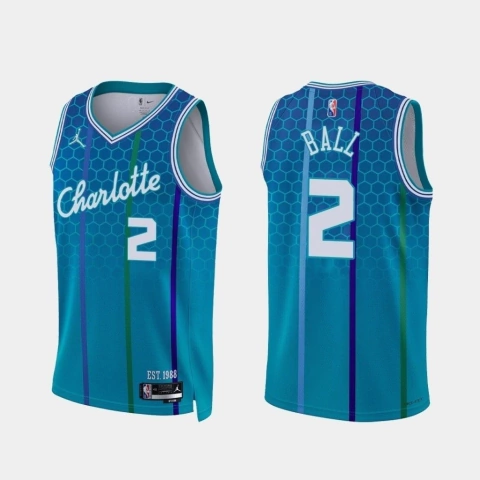 Regata Charlotte Hornets - City Edition Ball #2 Jordan 2022 - Azul