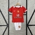 Kit Infantil Manchester United Home 2005/06 Retrô - Vermelho - comprar online