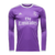 Camisa Real Madrid Retrô Away 16/17 Torcedor Masculina Manga Longa - Roxo