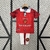 Kit Infantil Manchester United Home 1996/97 Retrô - Vermelho - comprar online