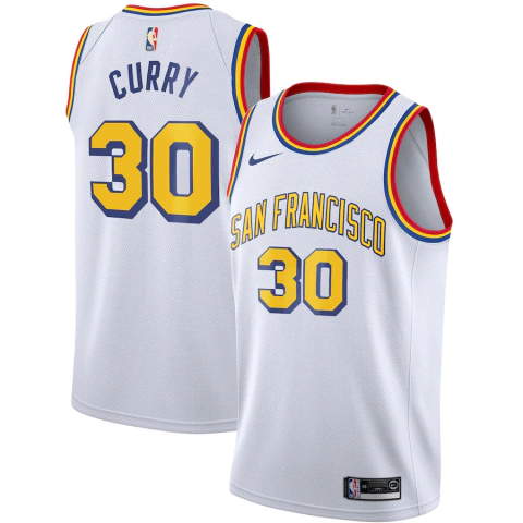 Regata Golden State Warriors Stephen Curry #30 Nike Swingman - Branco