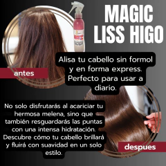 X MAYOR: Magic Liss Higo: CREMA DE PEINAR - PROTECTOR TERMICO - LACIO EXPRESS - en internet