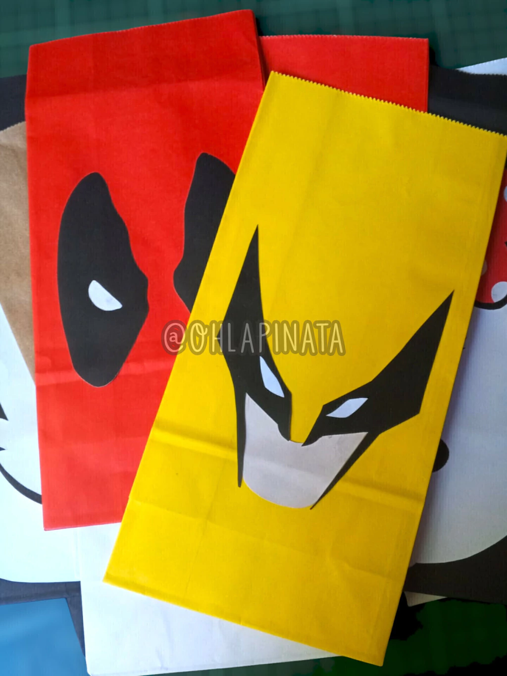 Bolsitas de papel Wolverine y Deadpool