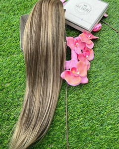 CORTINA DE CABELLO NATURAL CON VINCHA