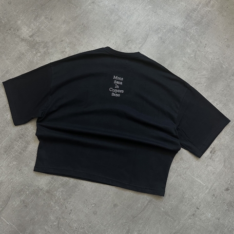 REMERA BOXY CORPORE SANO NEGRA - comprar online