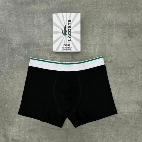 BOXER LACOSTE NEGRO CON TEXTURA