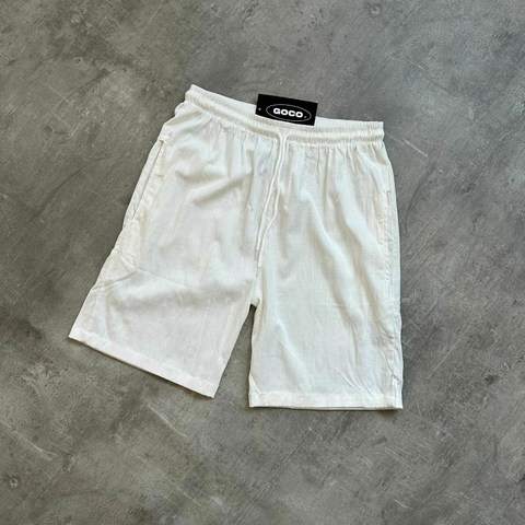 BERMUDA DE LINO BLANCA - comprar online