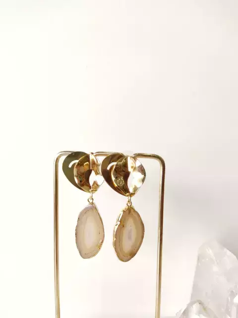 Ágata - Brinco Chapa Flor 04 - comprar online