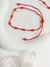 7 Nós Vermelha - Pulseira c/ Fio Acetinado na internet