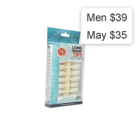 Tips Long Sharp 200 pz Natural Mc Nails