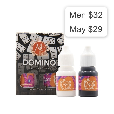 Pintura Acrilica Domino 2 pzs MC Nails