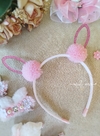 Tiara de Arquinho Orelhinhas Pompom - comprar online