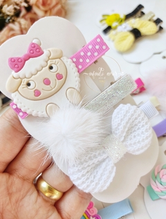 Kit Hair clips Ovelhinha