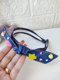Tiara Turbantinho Jeans